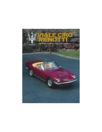2002 MASERATI VIALE CIRO MENOTTI MAGAZINE ENGELS, Nieuw, Author