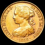 Spanje. Isabel II. 100 Reales Bella moneda acuñada en la