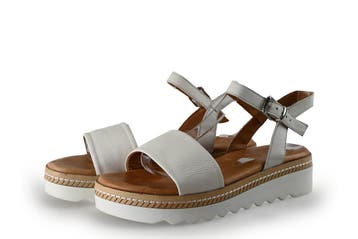 Nelson Sandalen in maat 37 Wit, Kleding | Dames, Verzenden, Wit, Sandalen of Muiltjes, Zo goed als nieuw