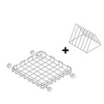 GGM Gastro | Vaatwaskorf - voor vaatwasser - | KTSS66, Verzenden