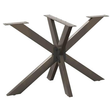 vidaXL Eettafelpoot spider vorm 120x68x(72-73) cm staal, Verzenden, Nieuw