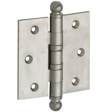 Kogellagerscharnier 89x89 rechte hoek bol mat nikkel, Verzenden, Nieuw