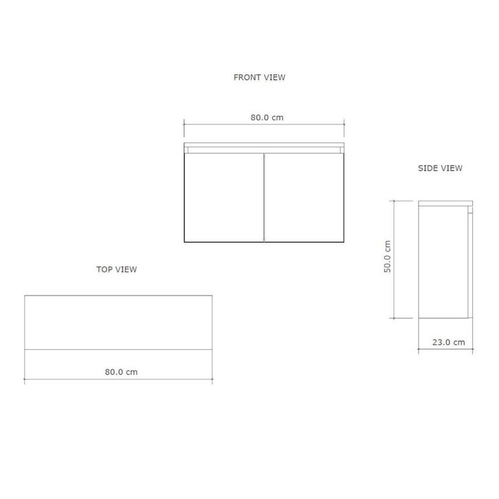 Fonteinmeubel BWS Meadow 80x50 cm Latte Incl. Topplaat, Doe-het-zelf en Verbouw, Sanitair, Ophalen of Verzenden