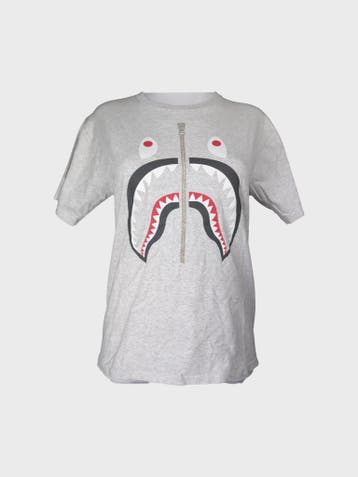A Bathing Ape T-shirt Dames maat L Grijs, Maat 42/44 (L), Ophalen of Verzenden, Zo goed als nieuw, Grijs