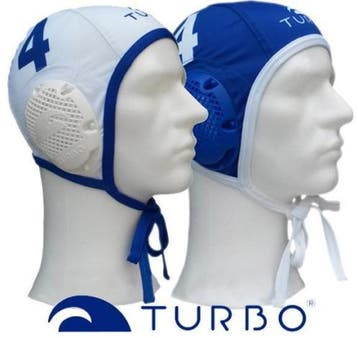 Voordeelbundel (Nr. 4) Turbo Waterpolo Cap set wit en bl..., Nieuw