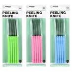 Benson Set van 5 schilmesjes - RVS - Kleurrijke handvatten, Ophalen of Verzenden, Nieuw