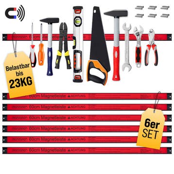 Magnetische Gereedschapshouder 6 stuks 60cm (Voor in Huis), Verzenden, Nieuw