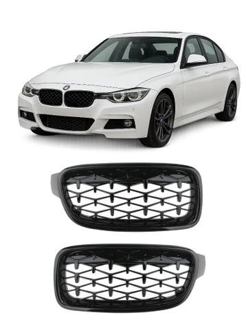 Grillen set | Nieren | geschikt voor BMW 3-serie F30 | 2012-, Verzenden, Nieuw, BMW