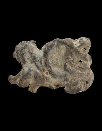 Maleis / Srivijaya Tin - loodlegering Amulet - Sacred