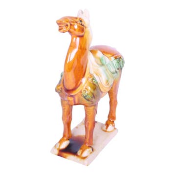 Tang Dynastie Paardenbeeld - Sancai Driekleurig Glazuur, Antiek en Kunst, Verzenden