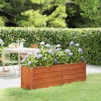 vidaXL Plantenbak verhoogd 160x40x45 cm cortenstaal roestig, 100 cm of meer, Verzenden, Nieuw, Metaal