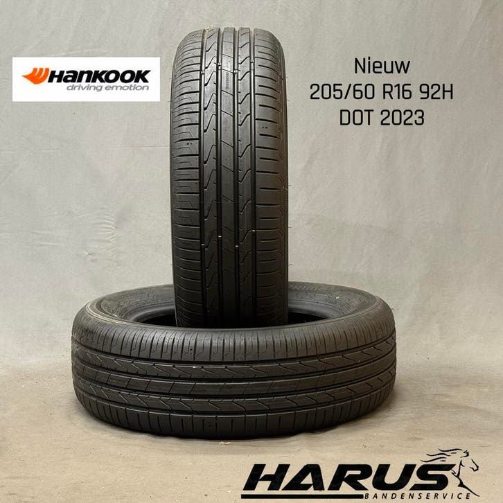 205/60/16 92H Hankook zomerbanden nieuw 2 stuks, Auto-onderdelen, Banden en Velgen, 16 inch, Erkend duurzaam, Zomerbanden, 205 mm