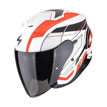 Scorpion EXO-Z1 Vue Zwart Wit Rood Jethelm, Jethelm, XXL, Nieuw met kaartje, Overige merken