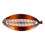 Haarspeld bananenklem - Staartklem basic glans 14cm - Bruin, Nieuw