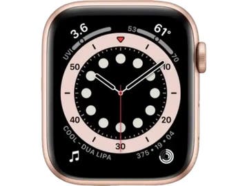 Apple Watch Series 6 44 mm aluminium kast goud - Wi-Fi +, Verzenden, Zo goed als nieuw, Apple