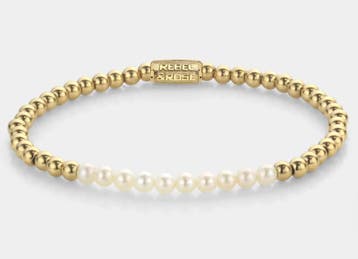 Rebel & Rose RR-40127-G-M kralenarmband dames Maat M 17,5 CM, Sieraden, Tassen en Uiterlijk, Staal, Verzenden, Nieuw, Met bedels of kralen