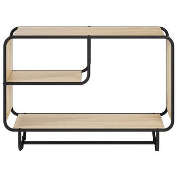 vidaXL Dressoir Sonoma Eiken 93,5 x 37,5 x 64,5 cm Bewerkt, Verzenden, Nieuw, Overige houtsoorten, Minder dan 50 cm
