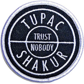 Tupac - Trust Nobody- Patch officiële merchandise, Ophalen of Verzenden, Nieuw, Kleding