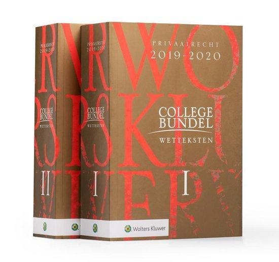 Boek Wolters Kluwer Collegebundel 2019-2020 9789013151817, Boeken, Overige Boeken, Zo goed als nieuw, Verzenden
