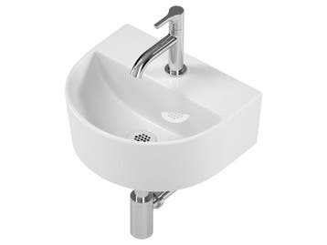 Atlantic Joe - fonteinset halfrond - 30x25,5x11,5 cm - wit, Verzenden, Nieuw