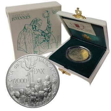 Vaticaan. 2000 Lire 2001 PAX (Zonder minimumprijs)