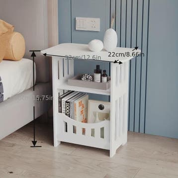 Moderne Houten Bijzettafel - Stijlvolle Opbergtafel voor Woo, Huis en Inrichting, Verzenden, Nieuw