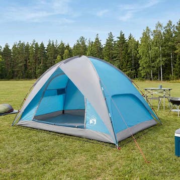 vidaXL Camping Tent met Regenhoes Waterdicht 4-persoons, Verzenden, Nieuw, Tot en met 2