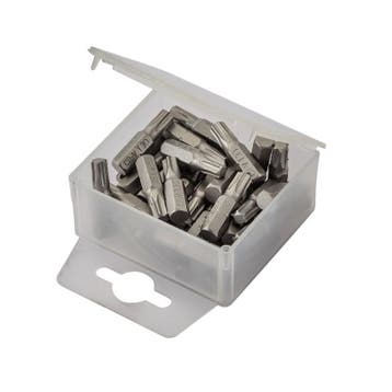 T30 x 25 mm Torx bits - 40 stuks in kunststof box - bitset -, Ophalen of Verzenden, Nieuw