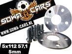 Spoorverbreders AUDI A3 A4 A6 A8 Q3 TT Spacers 5x112 57,1, Verzenden, Nieuw