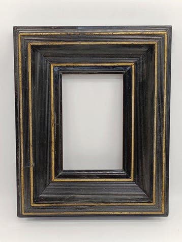 Lijst - Bladgoud, zwart eboniseerd