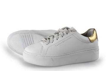 Tommy Hilfiger Sneakers in maat 36 Wit, Verzenden, Wit, Sneakers of Gympen, Gedragen