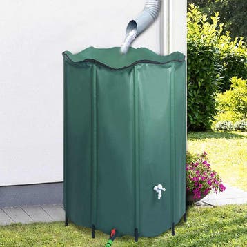 vidaXL Regenton inklapbaar met tap 1250 L, Tuin en Terras, Tuinslangen, Verzenden, Nieuw