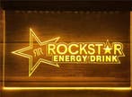 Rockstar energy drink neon bord lamp LED  verlichting reclam, Verzamelen, Merken en Reclamevoorwerpen, Verzenden, Nieuw