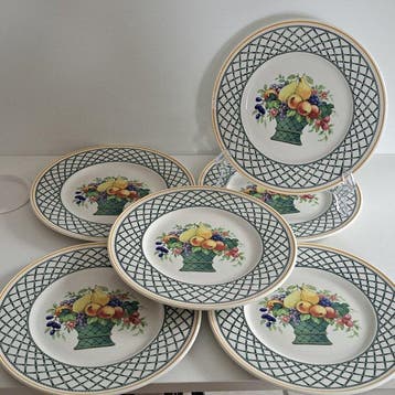 Villeroy & Boch - Ontbijtbord (6) - Basket - Vitroporzellan