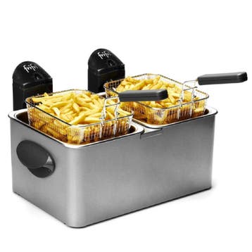 FriFri Dubbele Frituurpan 2x 3,5L 3200W, Verzenden, Nieuw