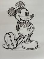 Disney - Prent: “Mickey Mouse - Sketched, Disney”. - 80 x 60