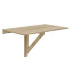 Tafel bureau opvouwbaar voor wandmontage 100x60x58 hout, Verzenden, Nieuw