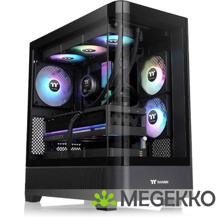 Thermaltake View 290 TG ARGB Midi Tower Zwart, Computers en Software, Computerbehuizingen, Nieuw, Verzenden