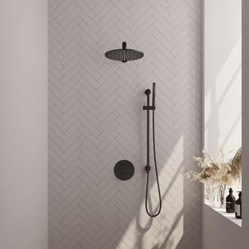 Brauer Black Edition Thermostatische Regendoucheset Inbouw -, Ophalen of Verzenden, Nieuw
