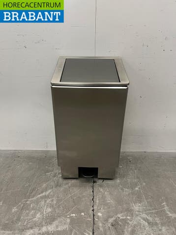 RVS Josto Prullenbak met voetbediening en softclose 60 liter, Ophalen of Verzenden, Gebruikt