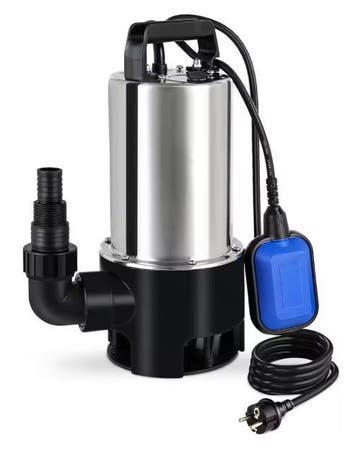 RVS Afvoer Dompelpomp 1100W | 16500L/u | Vlotterschakelaar, Verzenden, Nieuw
