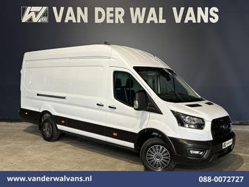 Ford Transit | 2.0 TDCI 131pk L4H3 Euro6 Airco | Camera |, Gebruikt, Euro 6, Wit, Dealer onderhouden