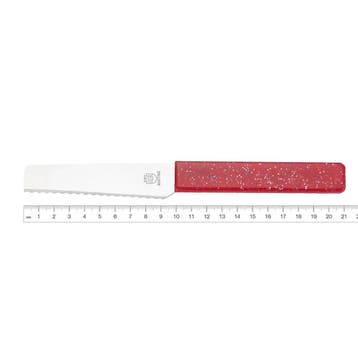 RÖR Solingen Rood broodjesmes met kunststof greep, 10 cm..., Ophalen of Verzenden, Nieuw, Zilver