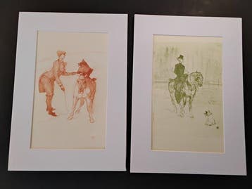 Henri De Toulouse-Lautrec (1864-1901) - Amazone met hond en