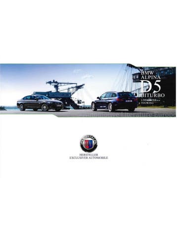2011 BMW ALPINA D5 BITURBO SEDAN | TOURING BROCHURE DUITS, Nieuw, Author