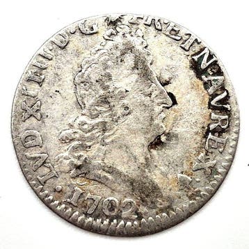 Frankrijk. Louis XIV (1643-1715). 5 Sols 1702-CC, Besançon