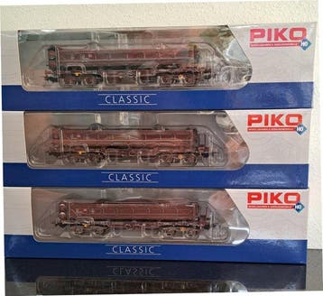 Piko H0 - 58344A/B/C - Modeltrein goederenwagonset (3) - DB, Nieuw