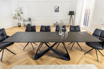 Uitschuifbare eettafel INFINITY 180-260cm roest keramiek, Huis en Inrichting, Tafels | Eettafels, Ophalen of Verzenden, Nieuw