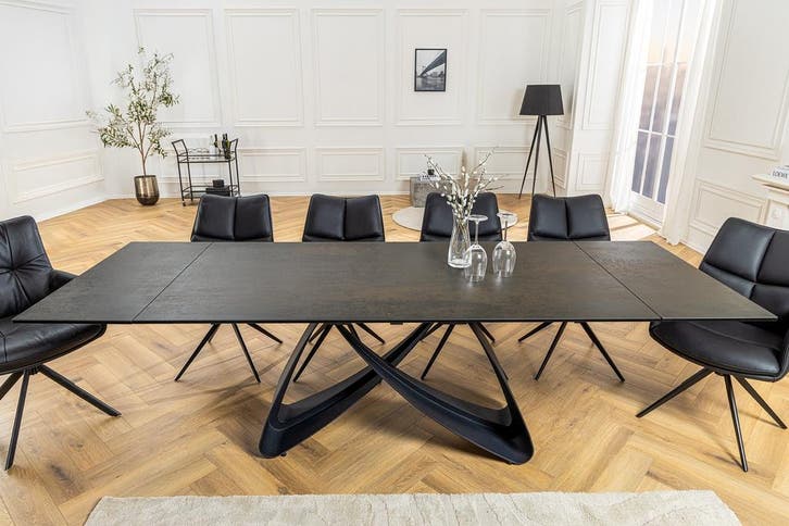 Uitschuifbare eettafel INFINITY 180-260cm roest keramiek, Huis en Inrichting, Tafels | Eettafels, Ophalen of Verzenden