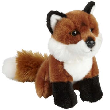 Pluche vos knuffel - bruin - 18 cm - dierenknuffel, Verzenden, Nieuw